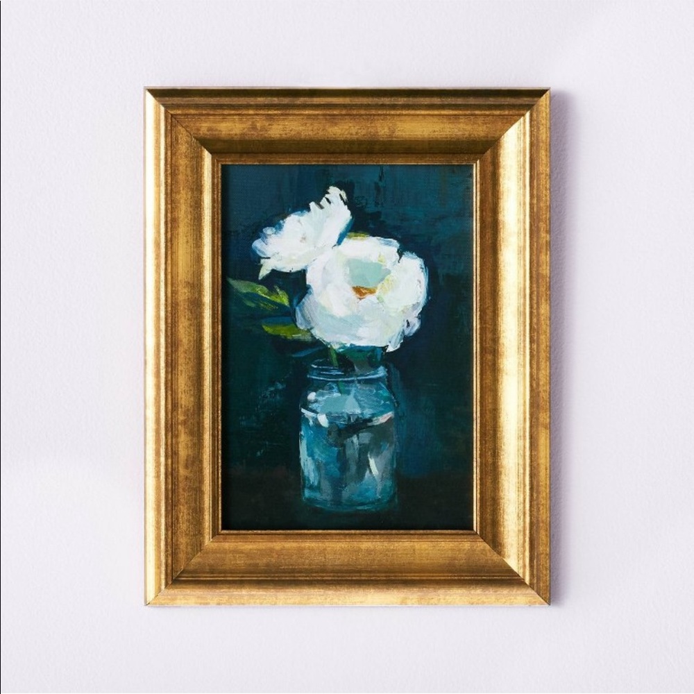Studio McGee 11” x 14” Framed Floral Canvas